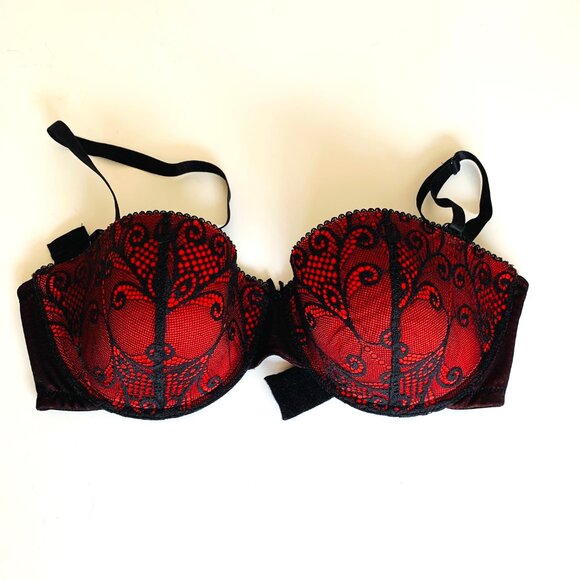 BRAS 3 Sz 36D Pink Wonderbra Fashion Forms Traditional Strapless Halter Bra - Picture 3 of 12